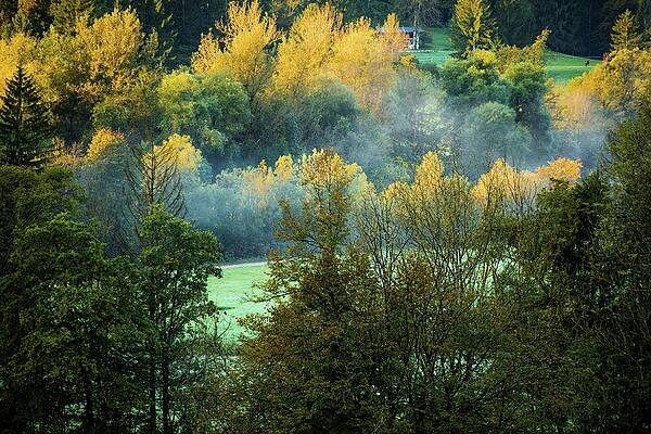 Landmark Photograph - Autumn Morning In Slovenia by Robert Grac