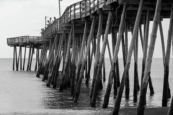 Cloud Wall Art featuring the photograph Avalon Pier North by Donna Twiford