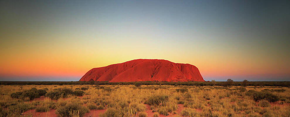Sunset Over Ayers Rock Wall Art
