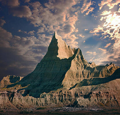 Wall Art featuring the photograph Badlands National Park by Ed Freeman