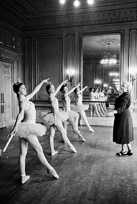 Ballet Class in Elegant Studio Wall Art