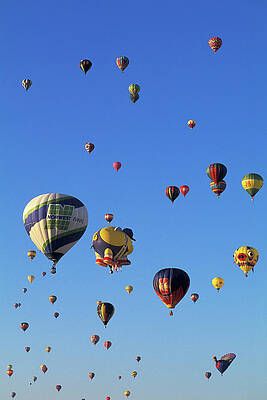 U S Wall Art featuring the digital art Balloon Festival In Albuquerque by Heeb Photos