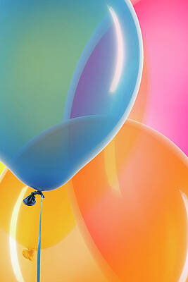 Wall Art featuring the photograph Balloons Close-up by Paul Taylor
