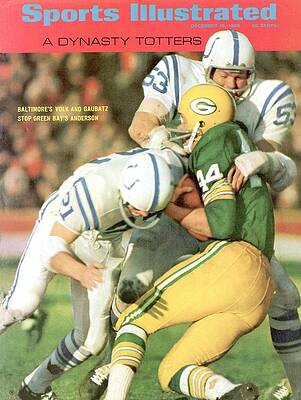 Football Action on Sports Illustrated Cover Photograph