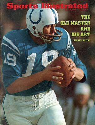 Johnny Unitas on Sports Illustrated Cover Photograph