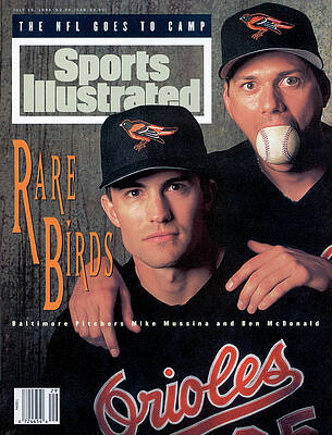 Baltimore Orioles Pitchers on Magazine Cover Photograph
