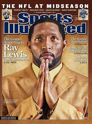 Ray Lewis on Sports Illustrated Cover Photograph