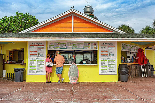 Travel Digital Art - Beach Bar, Pass-a-grille, Florida by Lumiere