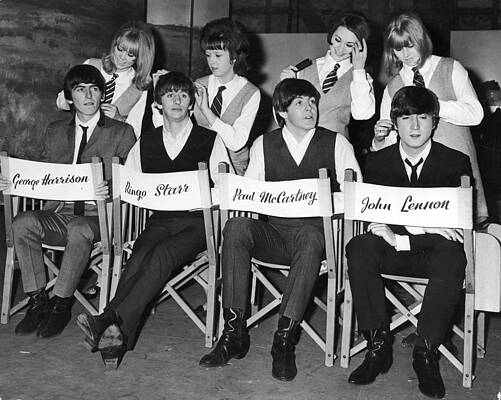 The Beatles Relax Behind the Scenes Wall Art