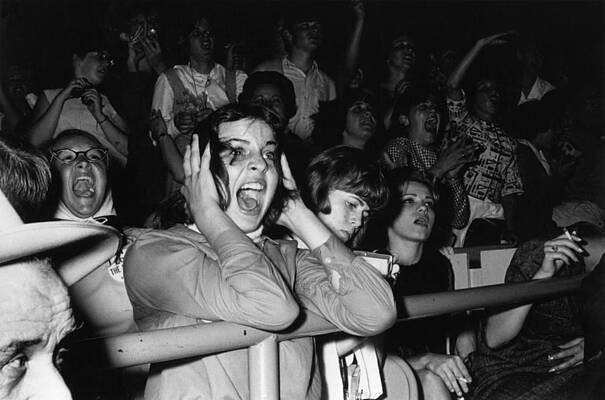 Excited Concert Audience Wall Art