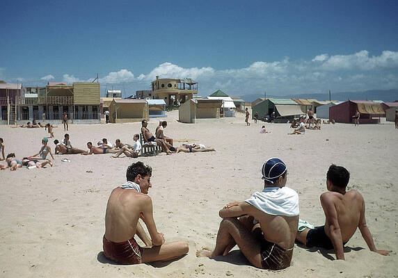 Wall Art featuring the photograph Beirut Beach Lebanon by Michael Ochs Archives