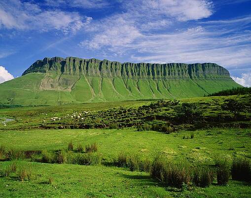 Nature Wall Art featuring the digital art Benbulben Mount, Sligo, Ireland by Massimo Ripani