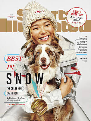 Chloe Kim with Her Dog Photograph