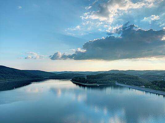 Biggesee Reservoir, North Rhine Westphalia Print