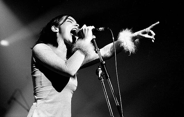 Singer Performing with Passion Wall Art