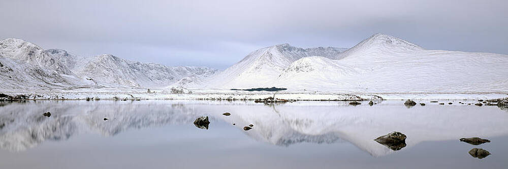Reflection Wall Art featuring the photograph Blackmount Winter Sunrise - Glencoe by Grant Glendinning