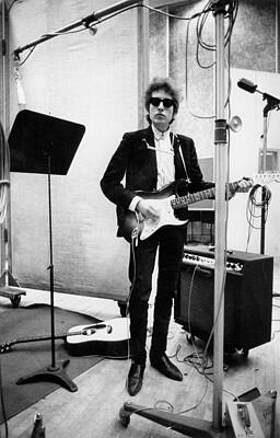 Bob Dylan in Recording Studio Wall Art