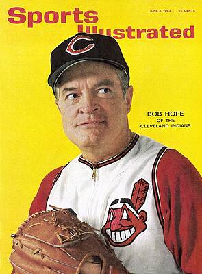Bob Hope in Cleveland Indians Uniform Wall Art