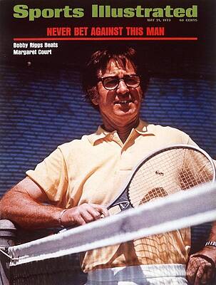 Battle Wall Art featuring the photograph Bobby Riggs, 1973 Battle Of The Sexes Sports Illustrated Cover by Sports Illustrated