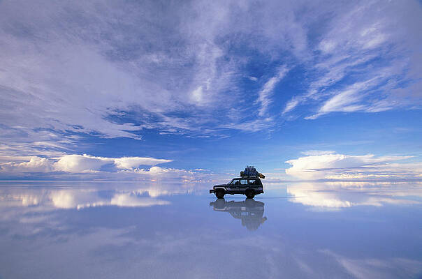 Wall Art featuring the photograph Bolivia, Salar De Uyuni, Expedition by Art Wolfe