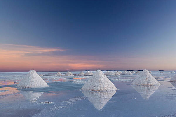 Wall Art featuring the photograph Bolivia, Salar De Uyuni Salt Flats by Mint Images - Art Wolfe