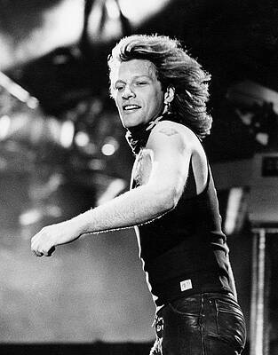 Jon Bon Jovi on Stage Wall Art