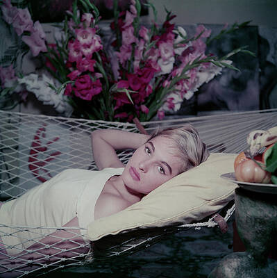 Woman Reclining in a Hammock Wall Art