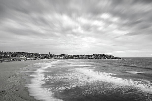 Wave Wall Art featuring the photograph Bondi BW by Monamifoto