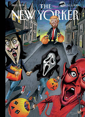 Halloween Night with Trump Wall Art