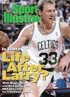 Jersey Wall Art featuring the photograph Boston Celtics Larry Bird... Sports Illustrated Cover by Sports Illustrated