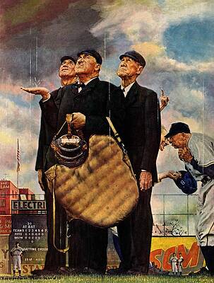 Bottom Of The Sixth by Norman Rockwell