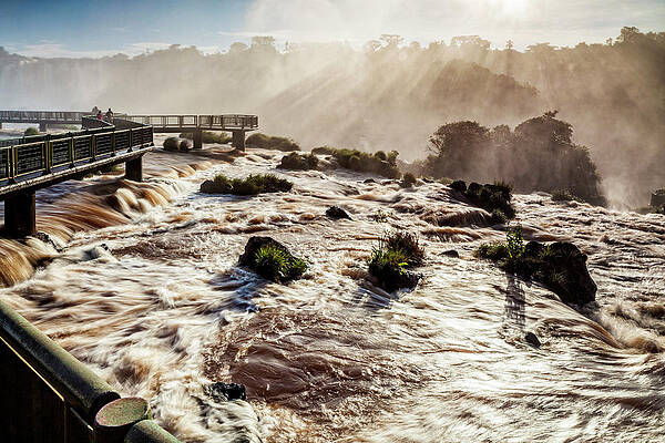 Wall Art featuring the digital art Brazil, Parana, Iguazu Natl Park by Antonino Bartuccio