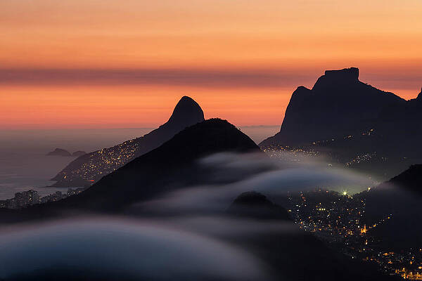 Wall Art featuring the digital art Brazil, Rio De Janeiro, Sugar Loaf Mt by Tony J Burns