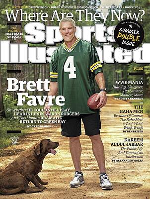 Brett Favre Sports Illustrated Cover Wall Art