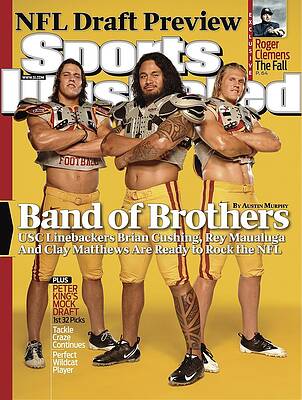 NFL Linebackers on Sports Illustrated Cover Photograph