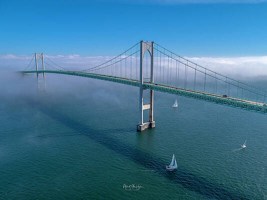 Seascape Photograph - Bridge To Heaven by Veterans Aerial Media LLC
