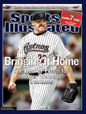 Roger Clemens on Sports Illustrated Cover Photograph