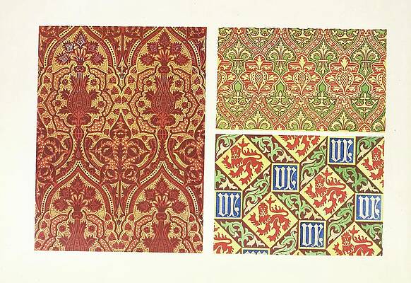 John Charles Robinson Painting - Brocade For Upholstery Work, And Wall Papers, In The Style by John Charles Robinson