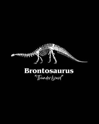 Brontosaurus Thunder Lizard Print