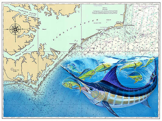 Bue Marlin Chart Print