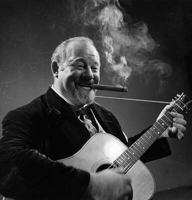 Burl Ives Playing Guitar Wall Art