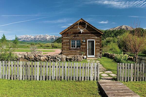 Colorado Photograph - Cabin In The Colorado Rockies by David Marlow