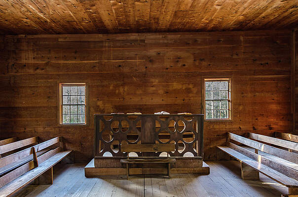 Tennessee Wall Art featuring the photograph Cades Cove Primitive Baptist by Douglas Wielfaert
