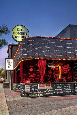 Travel Digital Art - California, West Hollywood, The Comedy Store by Claudia Uripos