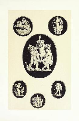 John Charles Robinson Painting - Cameos In Old Wedgwood Ware by John Charles Robinson