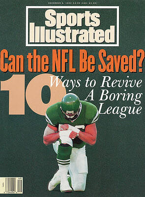 Jersey Wall Art featuring the photograph Can The Nfl Be Saved 10 Ways To Save A Boring League Sports Illustrated Cover by Sports Illustrated