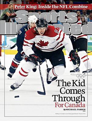 Sidney Crosby on Sports Illustrated Cover Wall Art