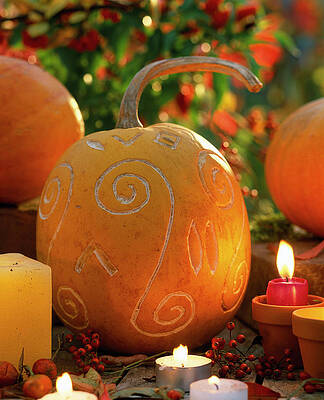 Carved Pumpkin Print