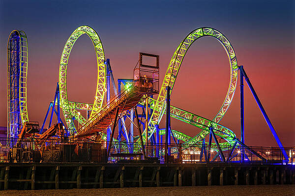 Casino Pier And Hydrus Sunset Print