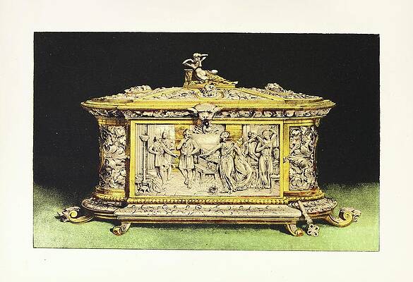 John Charles Robinson Painting - Casket In Oxydised Silver by John Charles Robinson